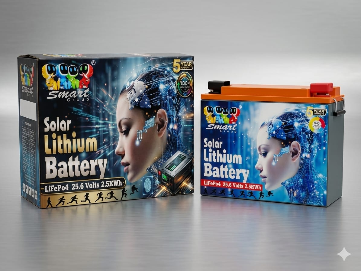 Smart Group Solar Lithium Battery box and battery